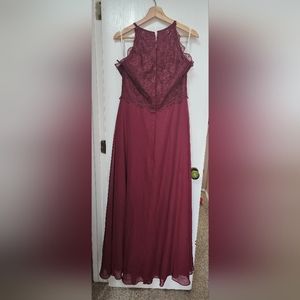 Cabernet bridesmade dress